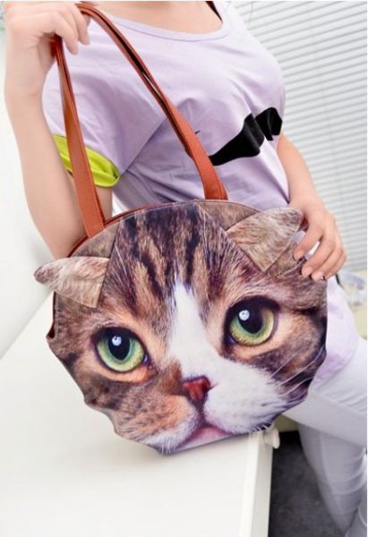 Bolsa de Ombro Animal Print - Gato