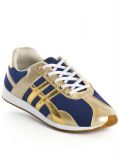 Tênis Feminino Azul Marinho e Dourado