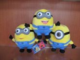 Brinquedo de Pelúcia Minions 3 Peças