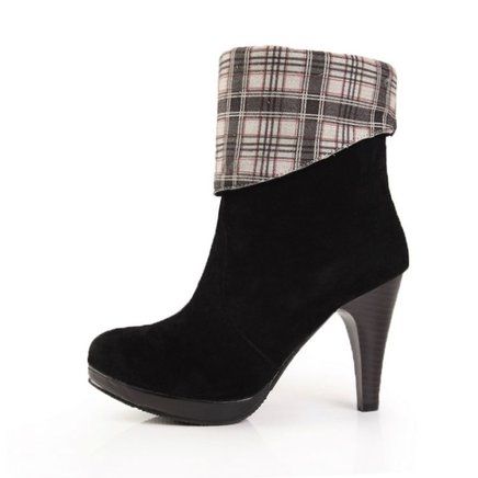 Bota de Cano Curto Xadrez – 2 Cores