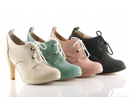 Sapato Feminino Ankle Boot com Cadarço - 4 Cores