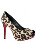 Sapato Peep Toe Oncinha