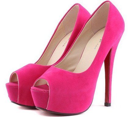 Sapato Feminino Peep Toe Camurça - 4 Cores