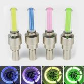 Bico De Válvula Led Luz Neon P/ Rodas - 4 Peças