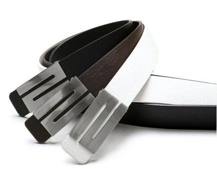 Cinto Masculino de Couro e Fivela Metallica - 3 Cores