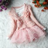Vestido + Casaco Infantil Diamante